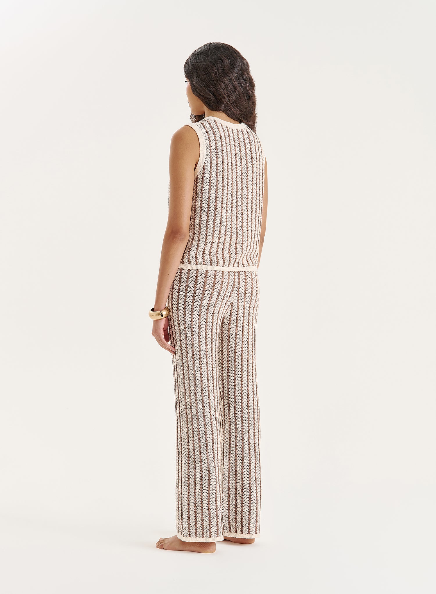 Stripe Knitted Trouser